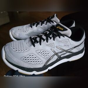 Sz 10 Men's ASICS 33-FA Light Grey Running Comfort Shoes